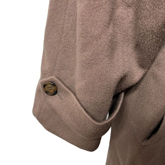 Vintage 100% Wool Forecaster Light Brown Chesterfield Long Coat Warm Winter Coat - Picture 5 of 14